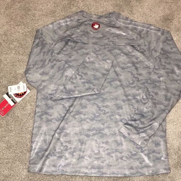 Solar Knit NEW Canada Weather Gear Fishing Digi camouflage Long Sleeve Shirt-L - Picture 6 of 7